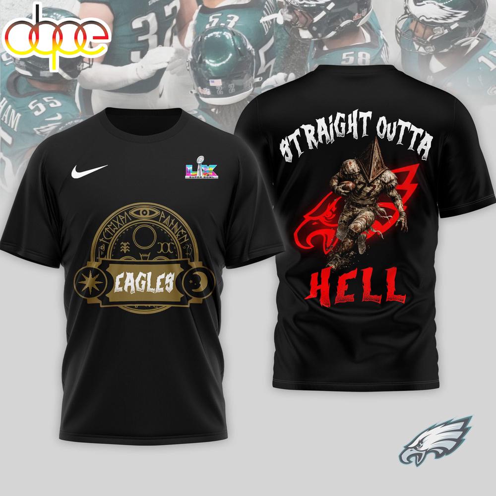 Philadelphia Eagles NFL 2026 Super Bowl x Silent Hill 3D T-Shirt