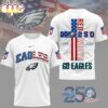 Philadelphia Eagles NFL America 250 3D T-Shirt
