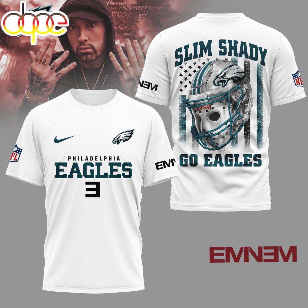 Philadelphia Eagles NFL Eminem Fan 3D T-Shirt