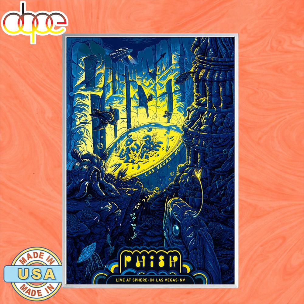 Phish Sphere Sands Ave Las Vegas NV Apr 23-25 2026 Poster Canvas