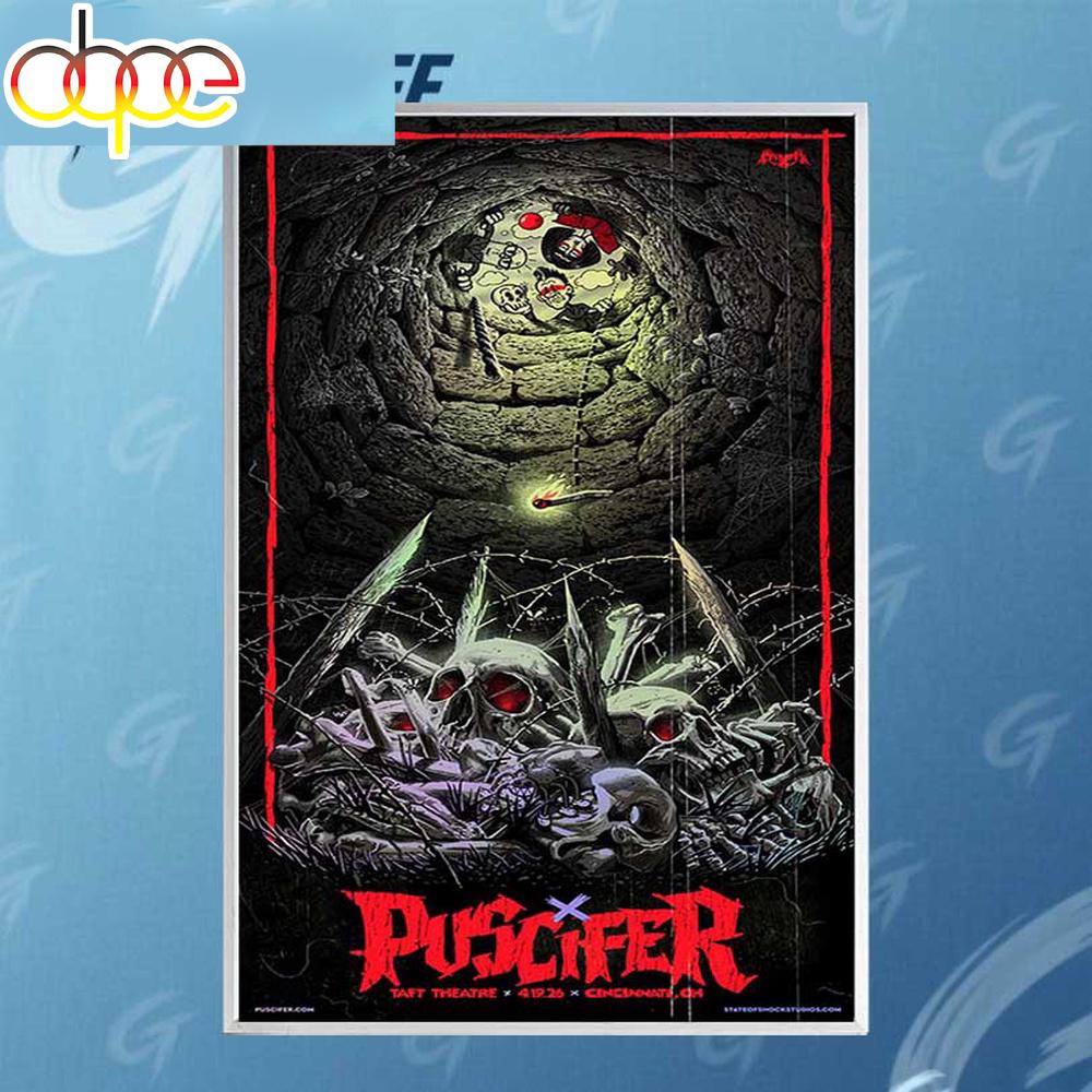 Puscifer Apr 19 2026 Taft Theatre Cincinnati OH Tour Poster Canvas