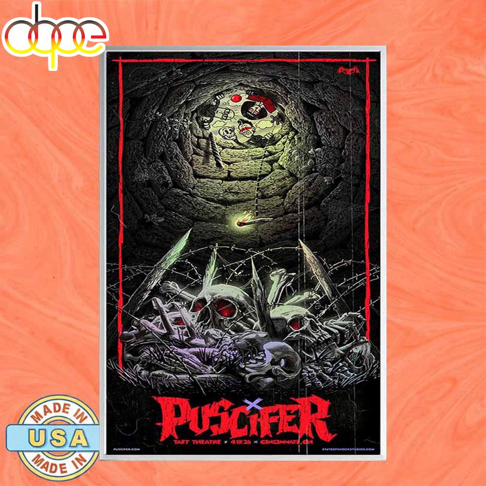 Puscifer Apr 19 2026 Taft Theatre Cincinnati OH Tour Poster Canvas