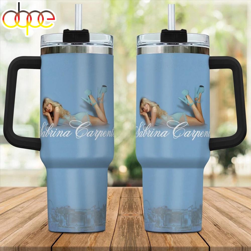 Sabrina Carpenter Music Tumbler 40Oz With Handle