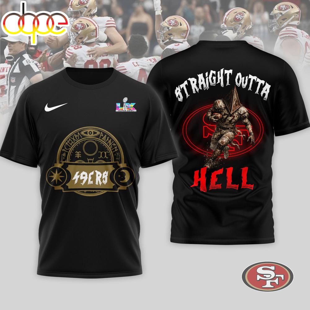 San Francisco 49ers NFL 2026 Super Bowl x Silent Hill 3D T-Shirt