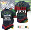 Seattle Seahawks NFL Juneteenth Freedom 3D T-Shirt Seattle Seahawks NFL Juneteenth Freedom 3D T-Shirt