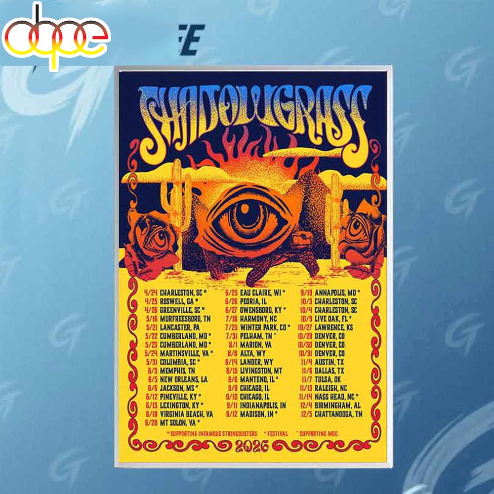 Shadowgrass Fall Tour 2026 Poster Canvas