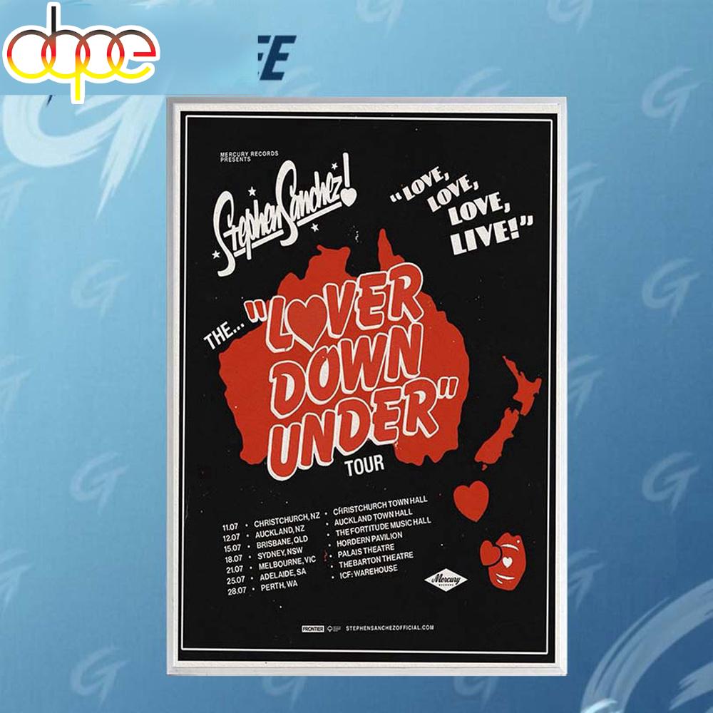 Stephen Sanchez Tour 2026 Australia New Zealand Poster Canvas