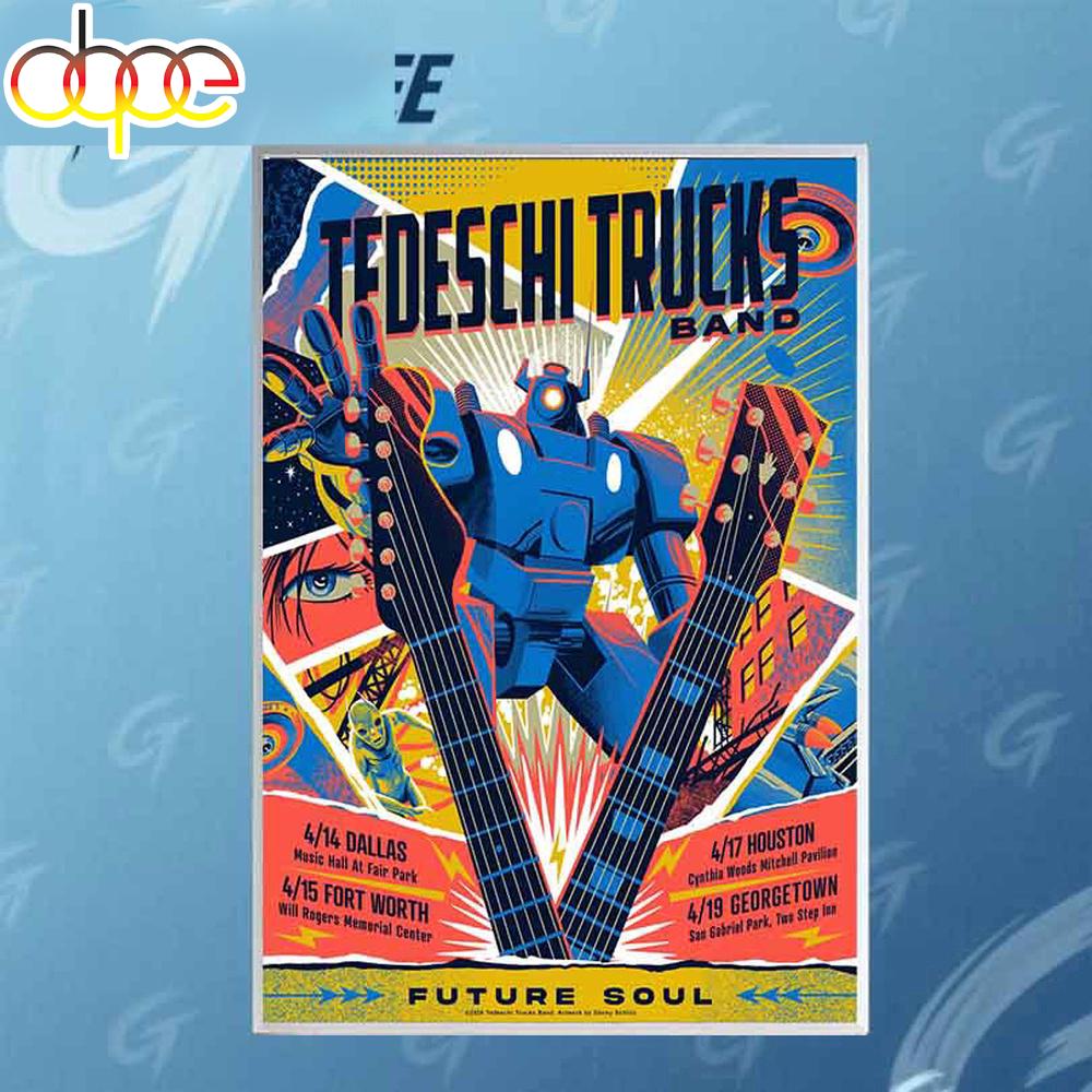 Tedeschi Trucks Band Future Soul Tour 2026 Poster Canvas