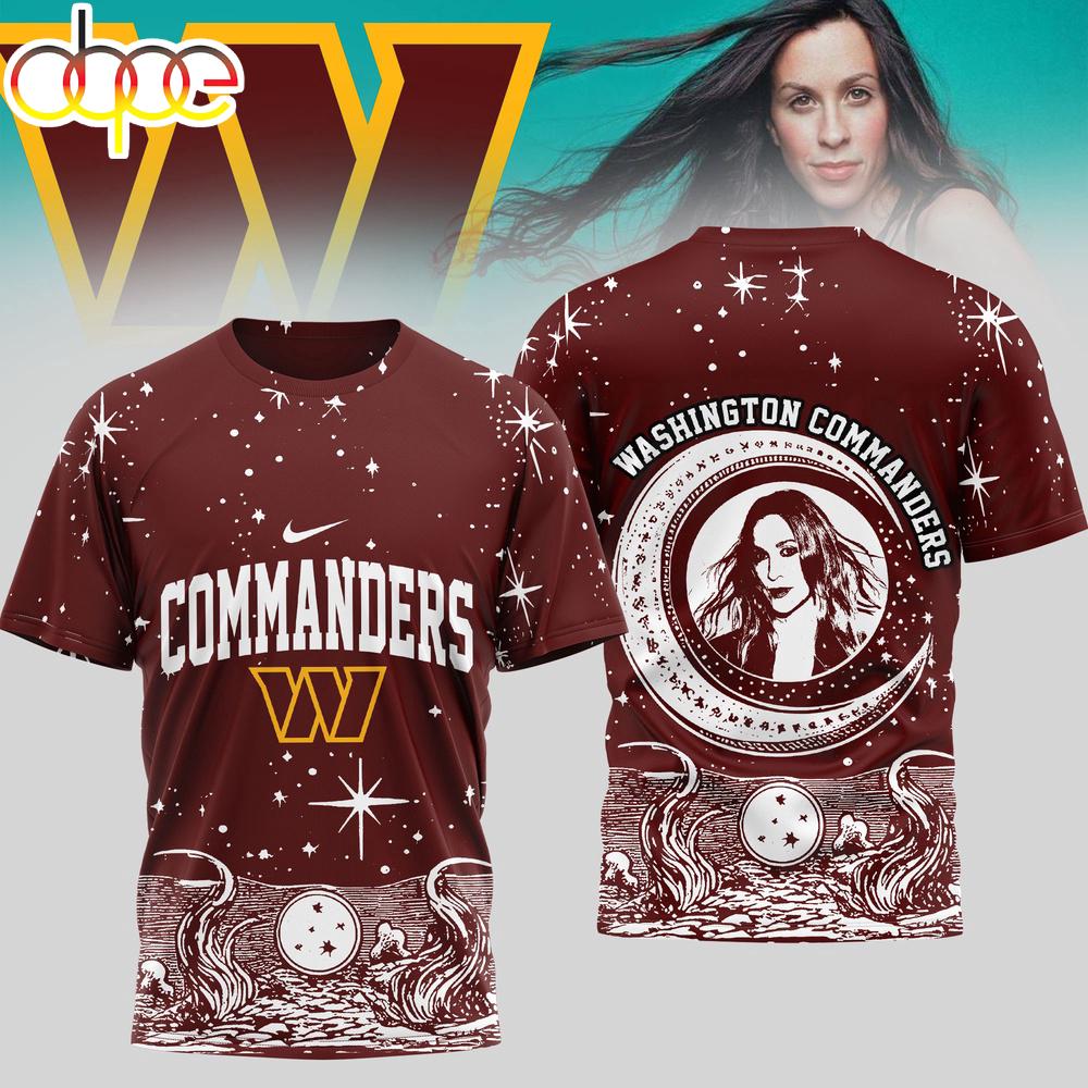 Washington Commanders NFL Alanis Morissette 3D T-Shirt