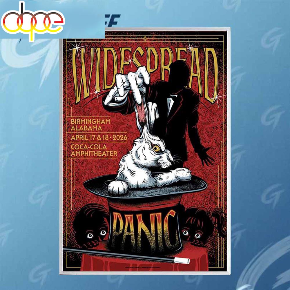 Widespread Panic Birmingham AL Tour 2026 Poster Canvas