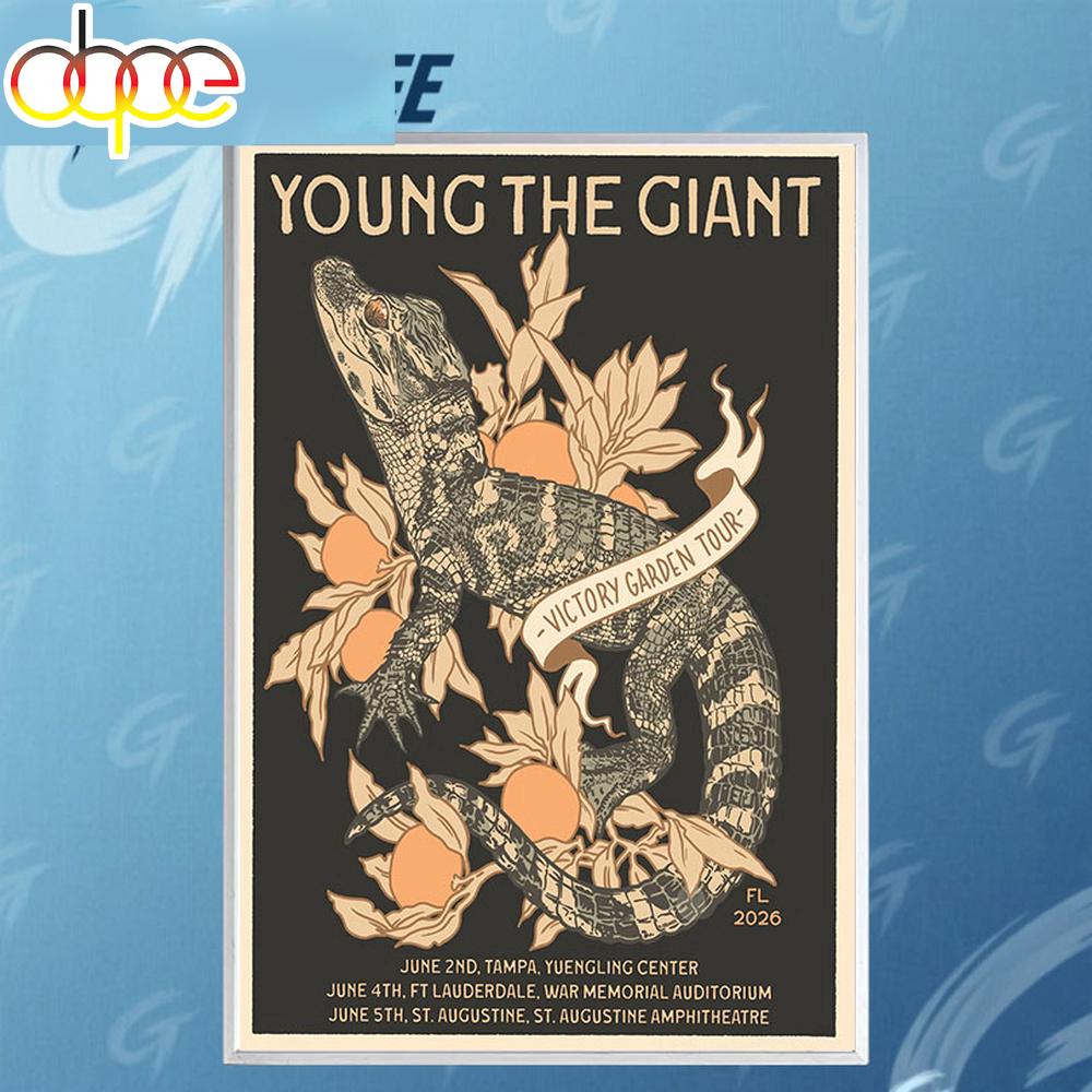 Young The Giant  Victory Garden Tour 2026 Poster Canvas
