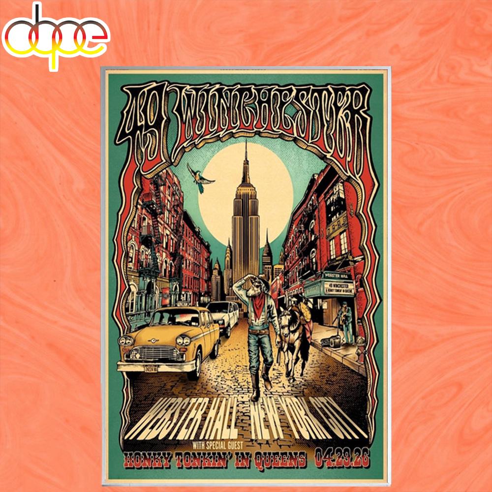 49 Winchester Apr 29 2026 Concert Webster Hall New York City Poster Canvas
