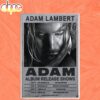 Adam Lambert Tour July 2026 Poster Canvas