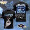 Baltimore Ravens NFL Drake Ice Man 3D T-Shirt For Fans Baltimore Ravens NFL Drake Ice Man 3D T-Shirt For Fans