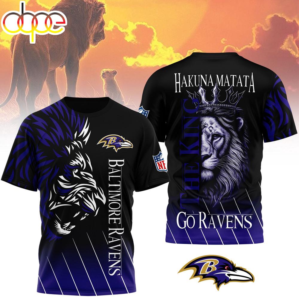 Baltimore Ravens NFL The Lion King Fan 3D T-Shirt Baltimore Ravens NFL The Lion King Fan 3D T-Shirt