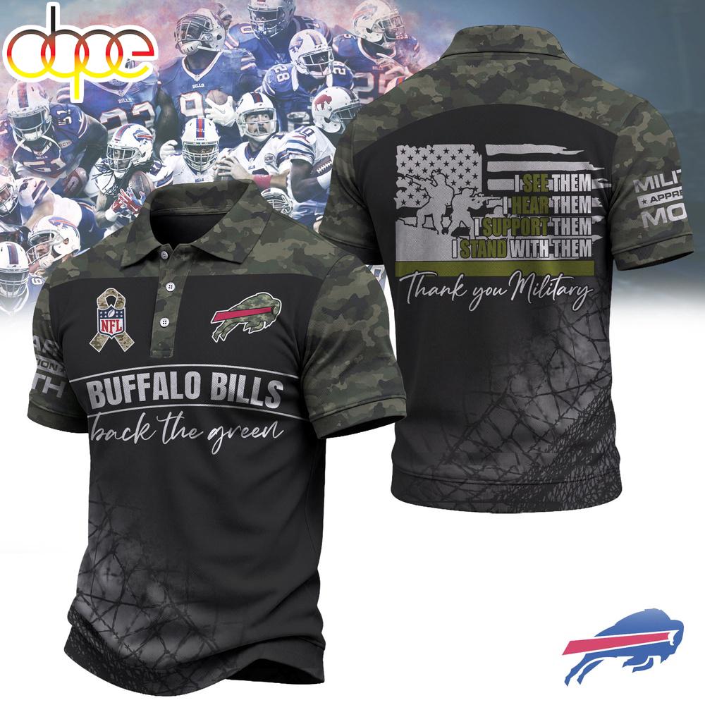 Buffalo Bills NFL Military Appreciation Polo Shirt For Fans