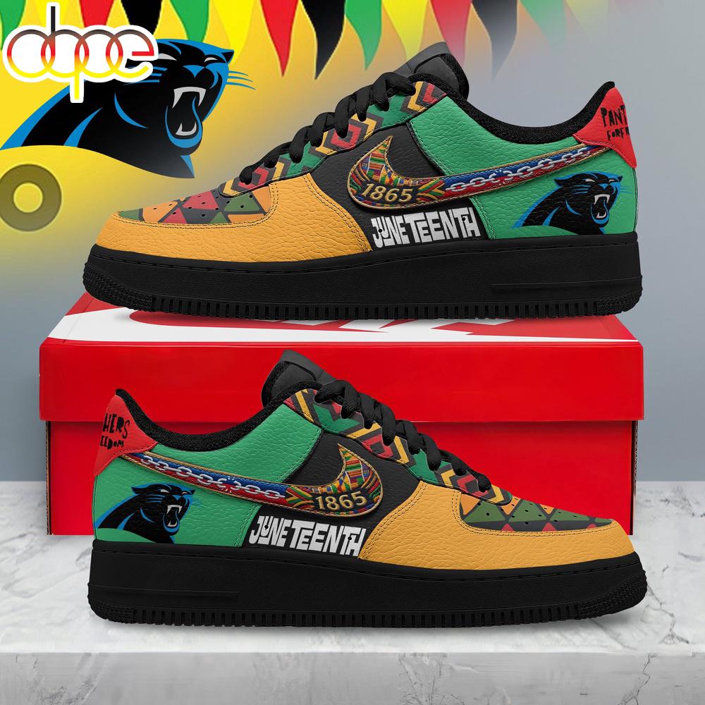 Carolina Panthers NFL Juneteenth Air Force 1 Shoes For Fans