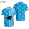 Carolina Panthers Stripes and Skull Hawaiian Shirt For Fans