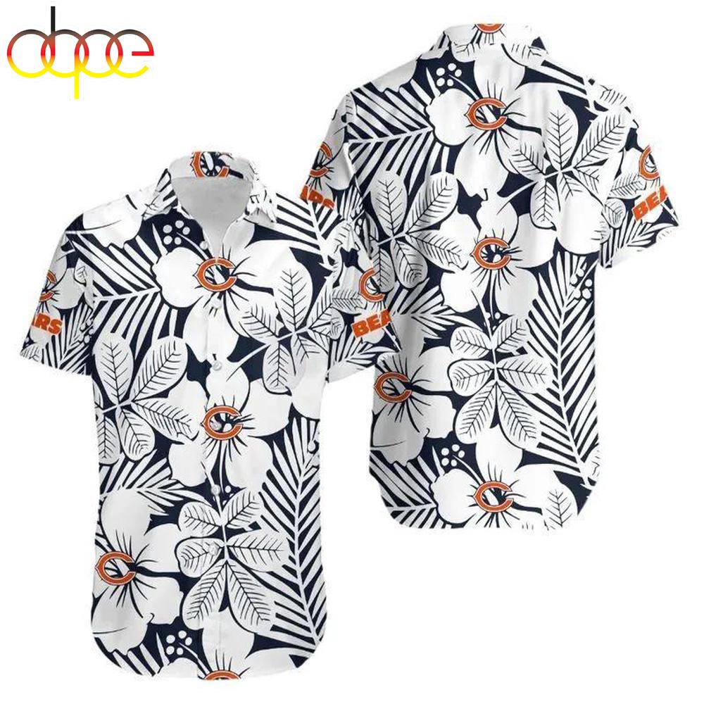 Chicago Bears Flower Hawaiian Shirt For Fans