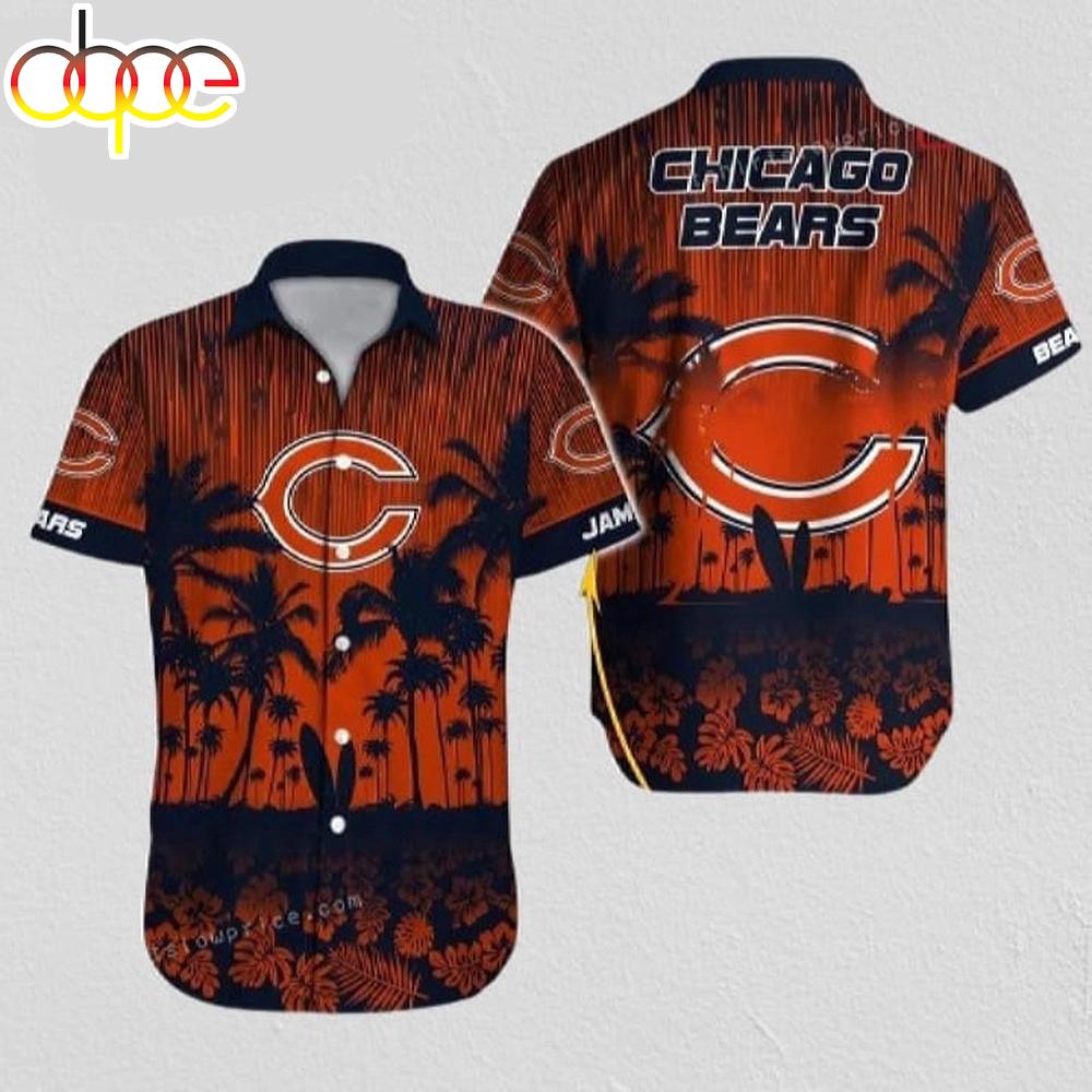 Chicago Bears NFL Football Aloha Hawaiian Shirt For Fans