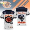 Chicago Bears NHL Girl Heart & Helmet 3D T-Shirt For Fans