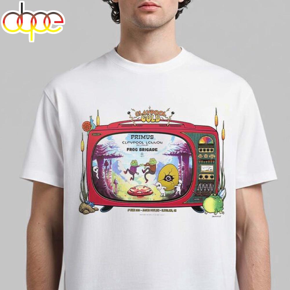 Claypool Gold Primus Claypool Lennon Delirium Unisex T-Shirt