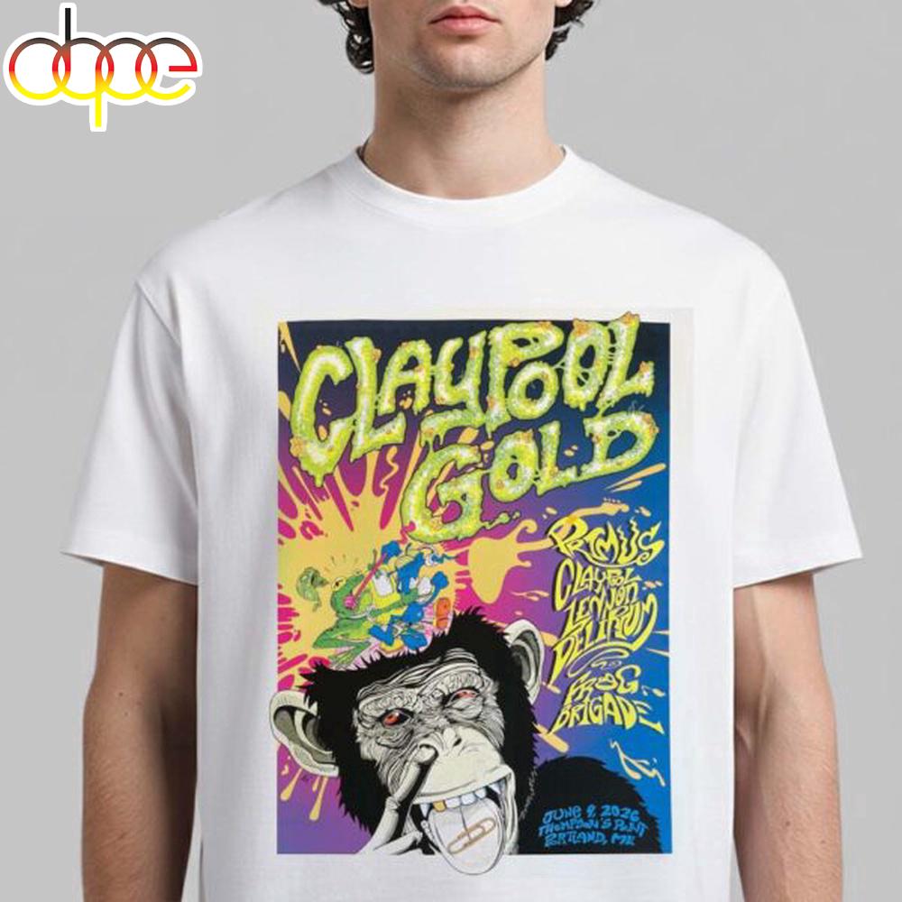 Claypool Gold Primus Claypool Lennon Delirium Unisex T-Shirt
