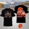 Cleveland Browns NFL Truck Driver Burn The Midnight Oil 3D T-Shirt