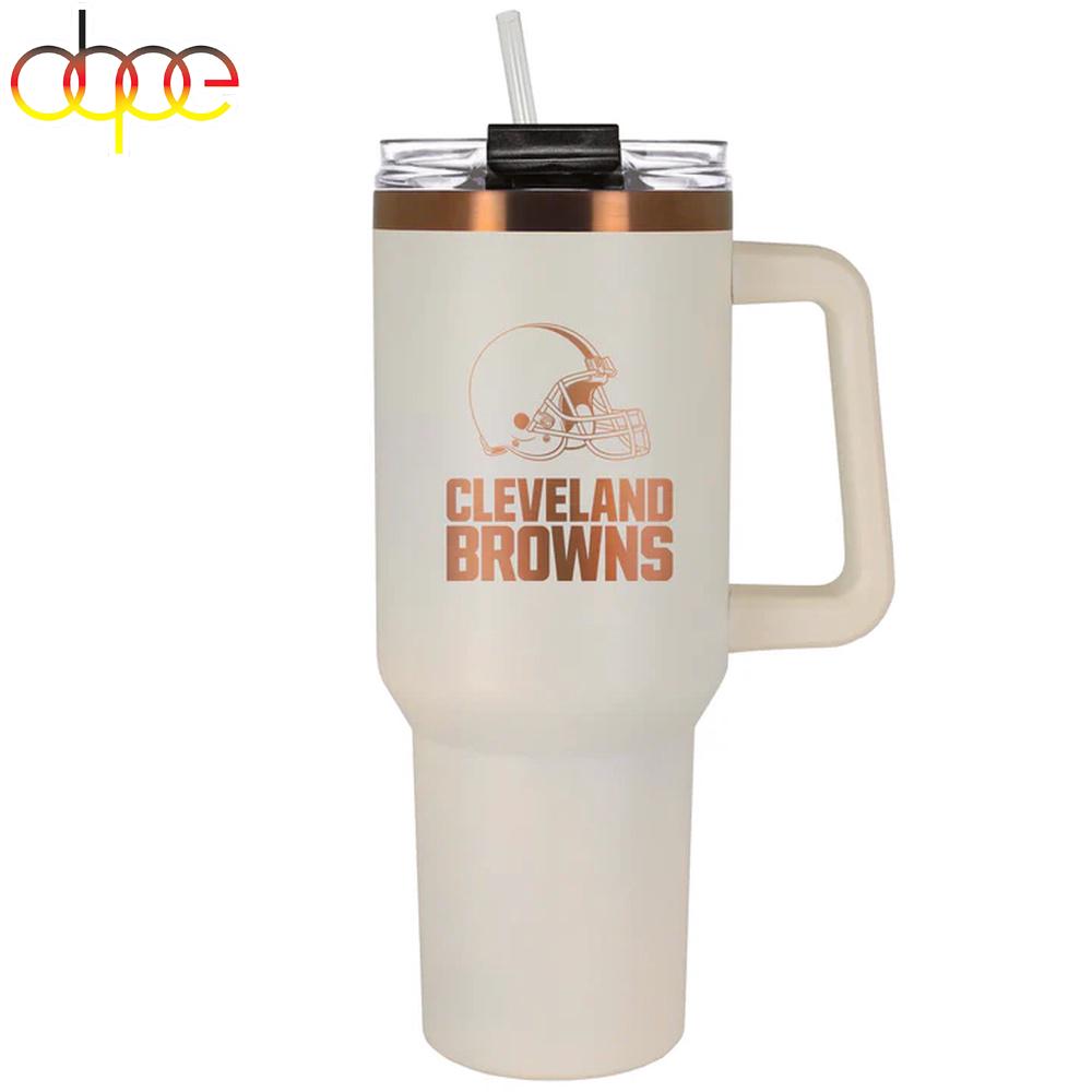 Cleveland Browns Tumbler 40Oz With Handle Cleveland Browns Tumbler 40Oz With Handle