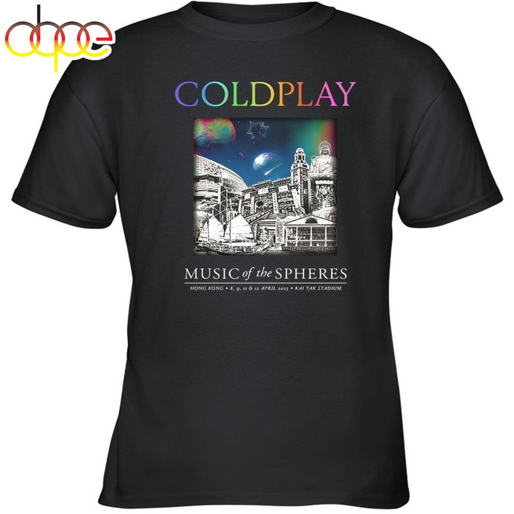 Coldplay Hong Kong Music Of The Spheres Tour April 2025 Unisex T-Shirt Coldplay Hong Kong Music Of The Spheres Tour April 2025 Unisex T-Shirt