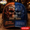 Custom Name Indianapolis Colts NFL Harley Davidson Split Skull Classic Cap