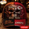 Custom Name Kansas City Chiefs NFL Harley Davidson Split Skull Classic Cap