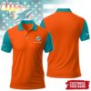 Custom Name Miami Dolphins NFL Touchdown 3D Polo Shirt