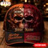 Custom Name San Francisco 49ers NFL Harley Davidson Split Skull Classic Cap