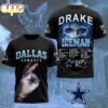 Dallas Cowboys NFL Drake Ice Man 3D T-Shirt For Fans Dallas Cowboys NFL Drake Ice Man 3D T-Shirt For Fans