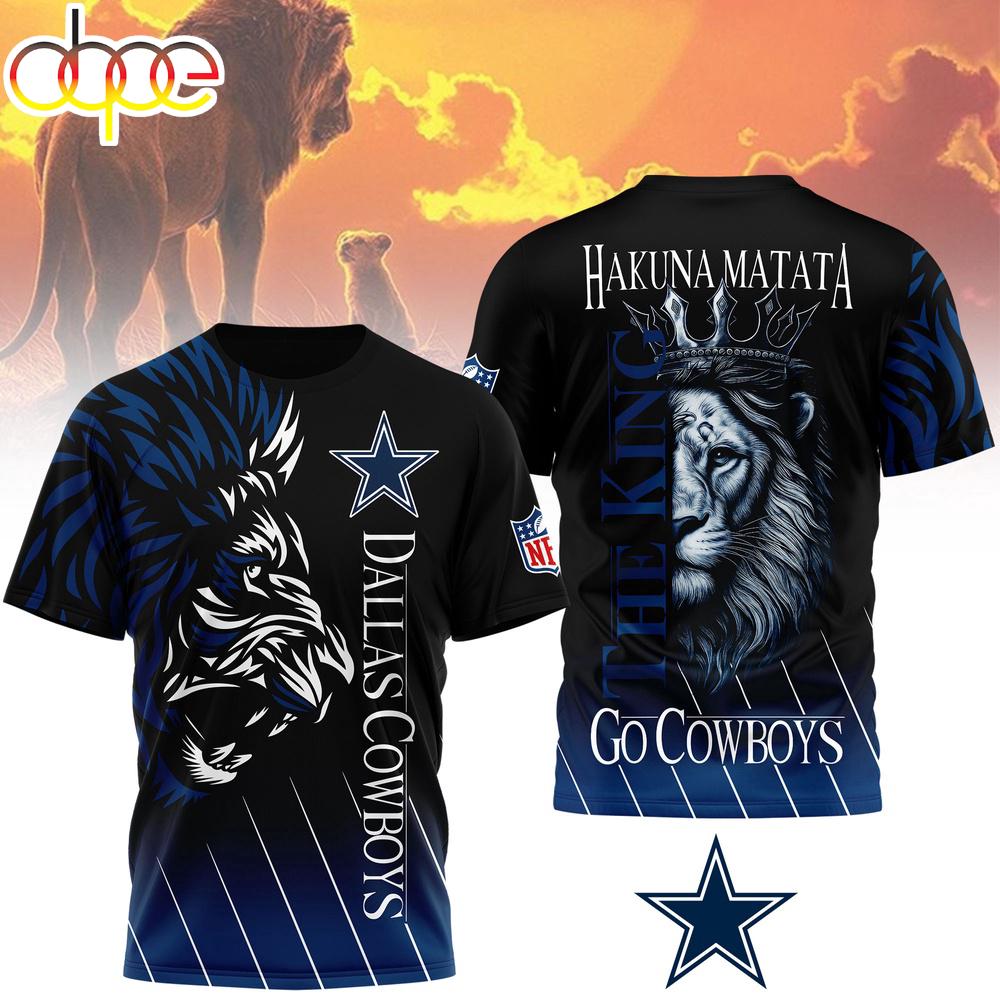 Dallas Cowboys NFL The Lion King Fan 3D T-Shirt Dallas Cowboys NFL The Lion King Fan 3D T-Shirt