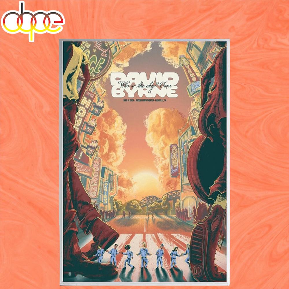 David Byrne Nashville TN Tour May 09 2026 Poster Canvas