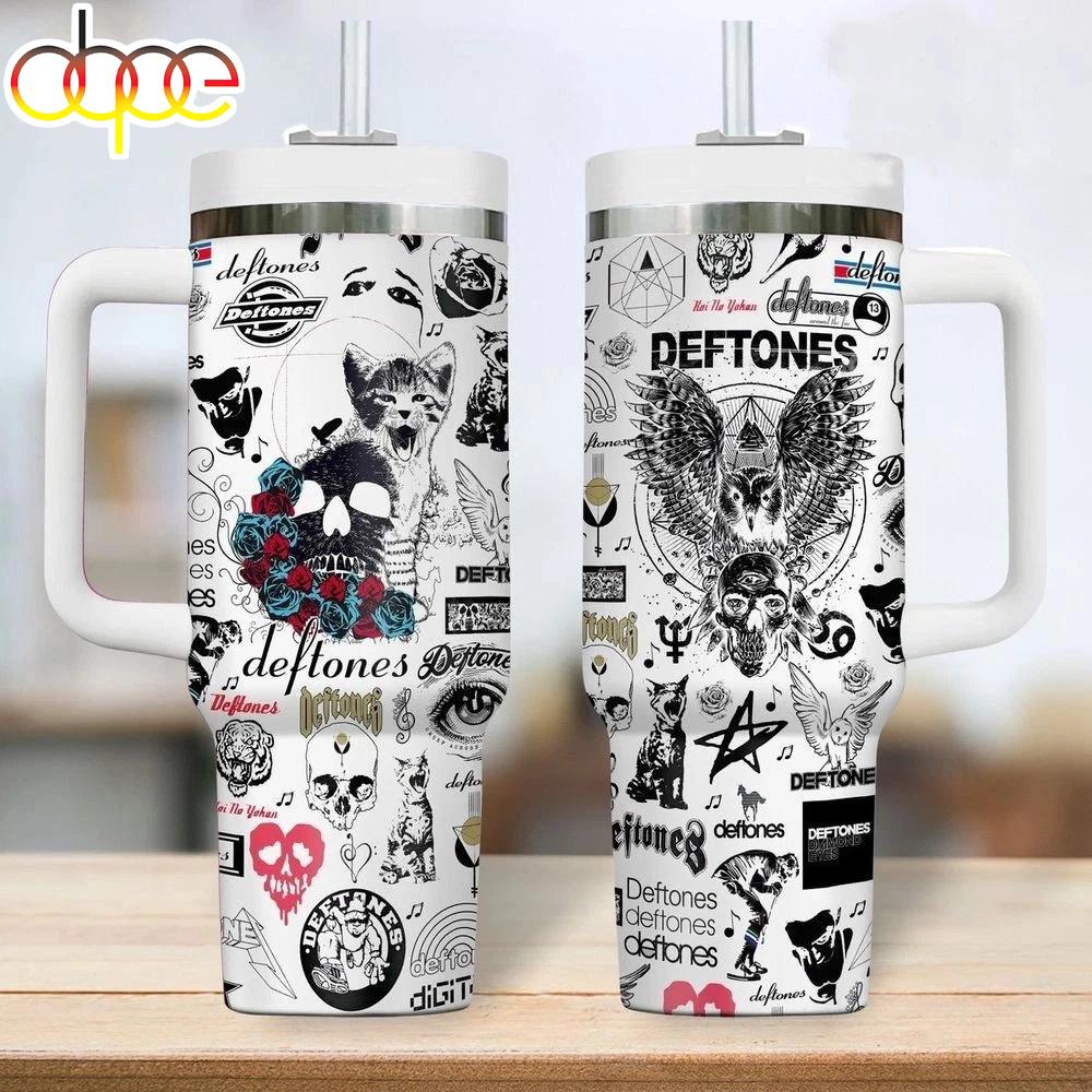Deftones Music band Tumbler With Handle For Fans