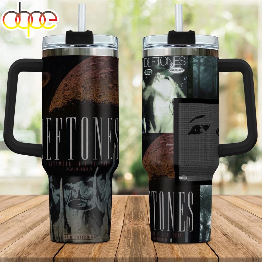 deftones Tumbler With Handle For Fans