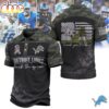 Detroit Lions NFL Military Appreciation Polo Shirt For Fans Detroit Lions NFL Military Appreciation Polo Shirt For Fans