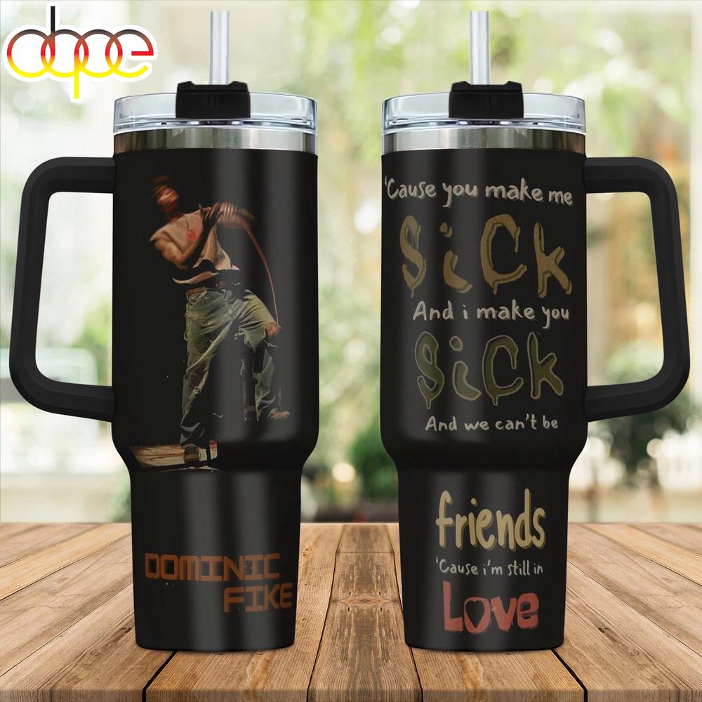 Dominic Fike Tumbler With Handle For Fans Dominic Fike Tumbler With Handle For Fans