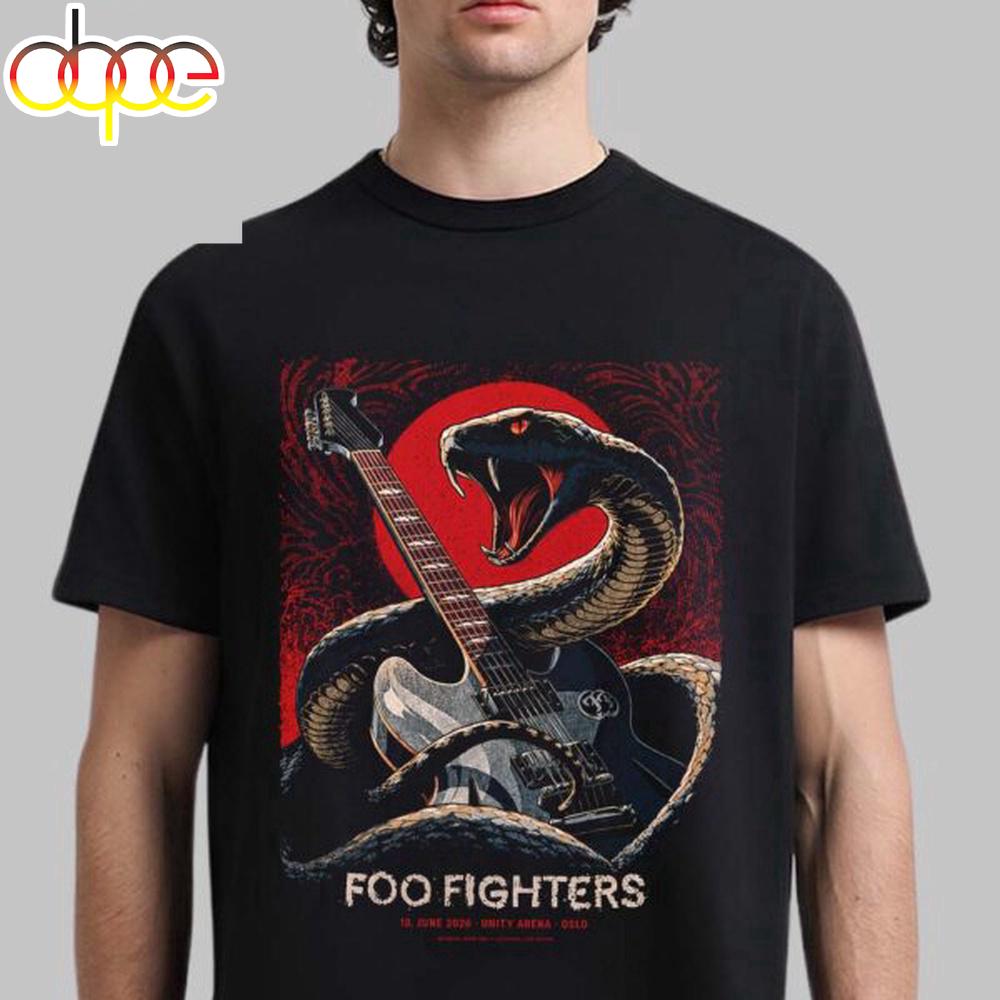Foo Fighters Oslo Norway 2026 Unisex T-Shirt