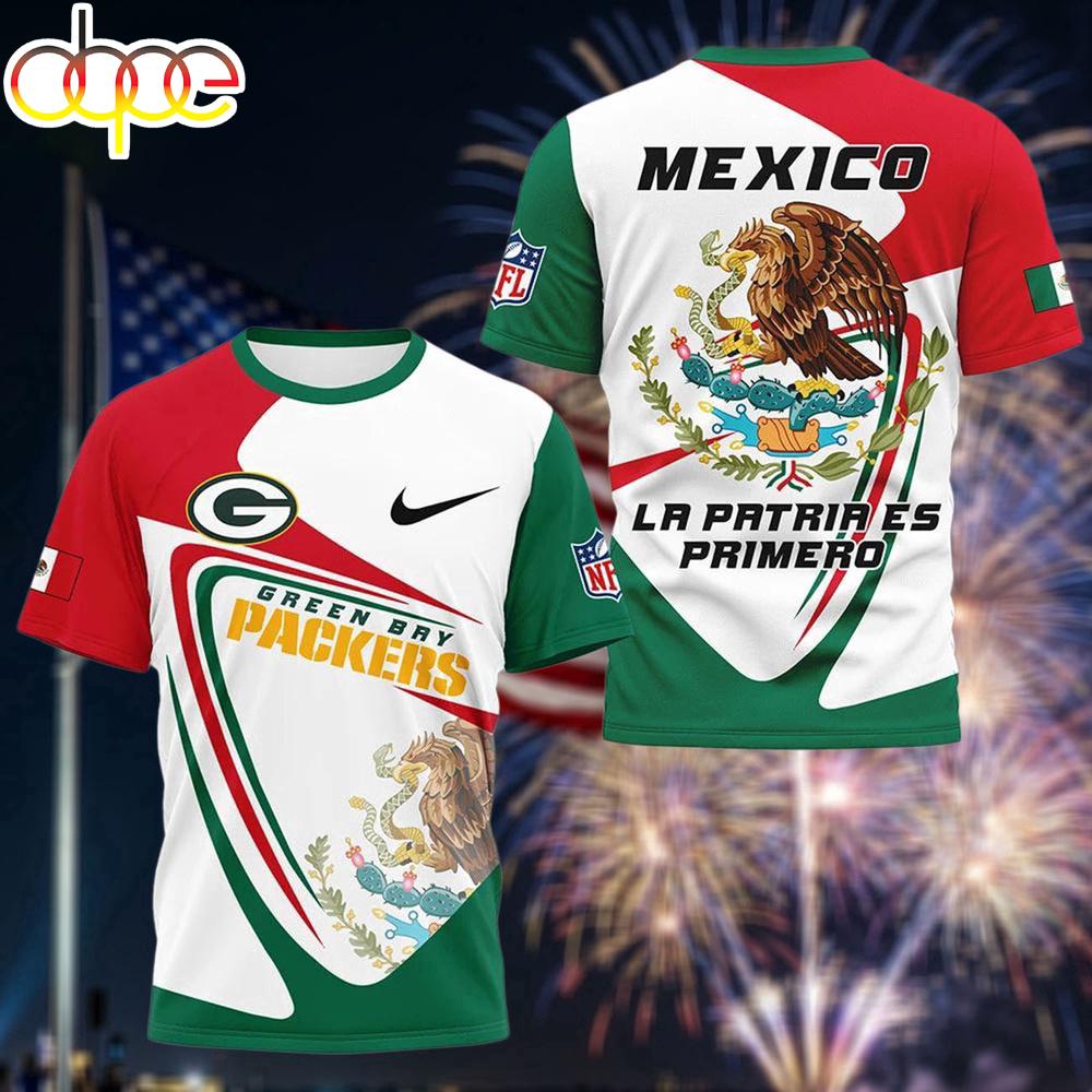 Green Bay Packers Mexican Heritage La Patria Es Primero 3D T-Shirt