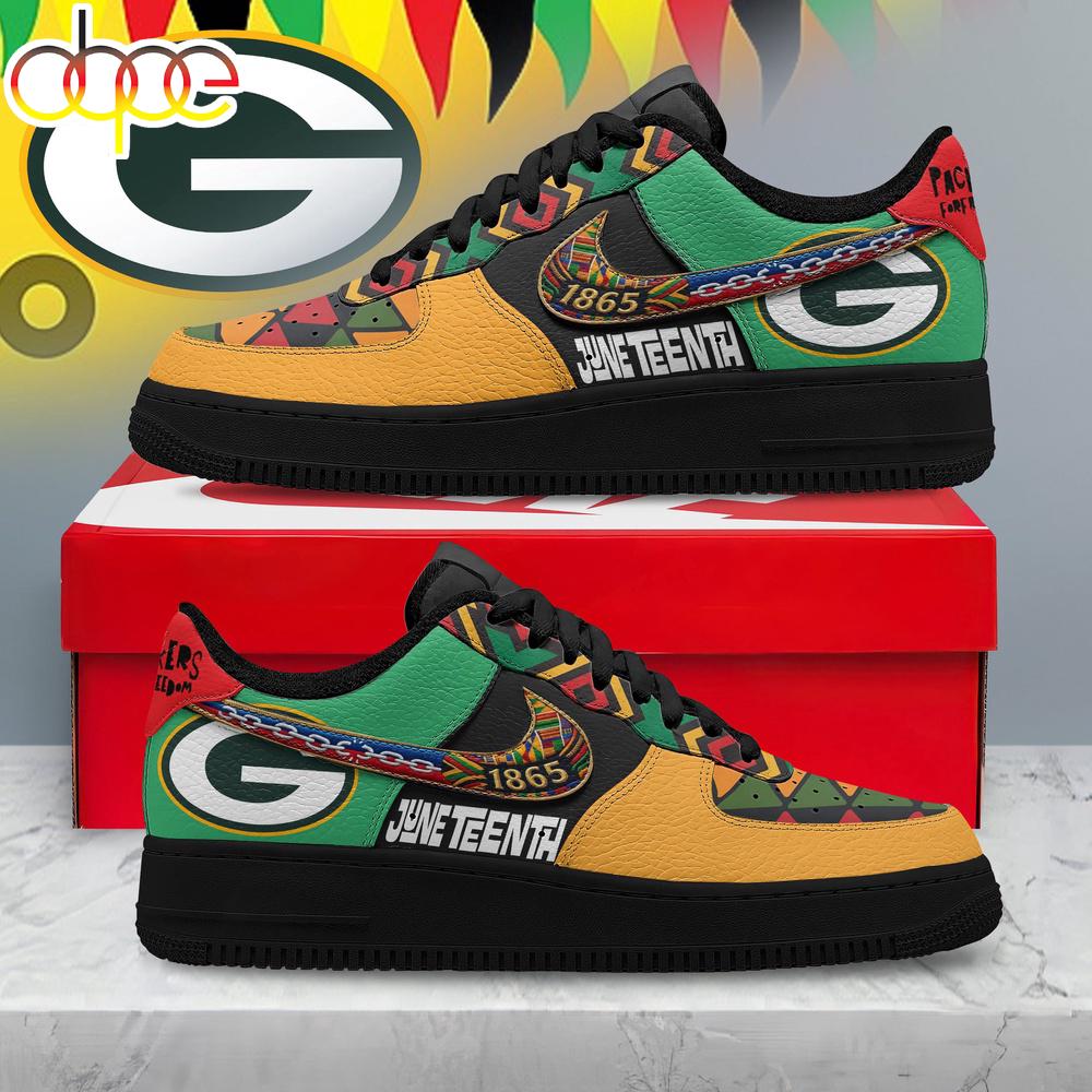 Green Bay Packers NFL Juneteenth Air Force 1 Shoes For Fans