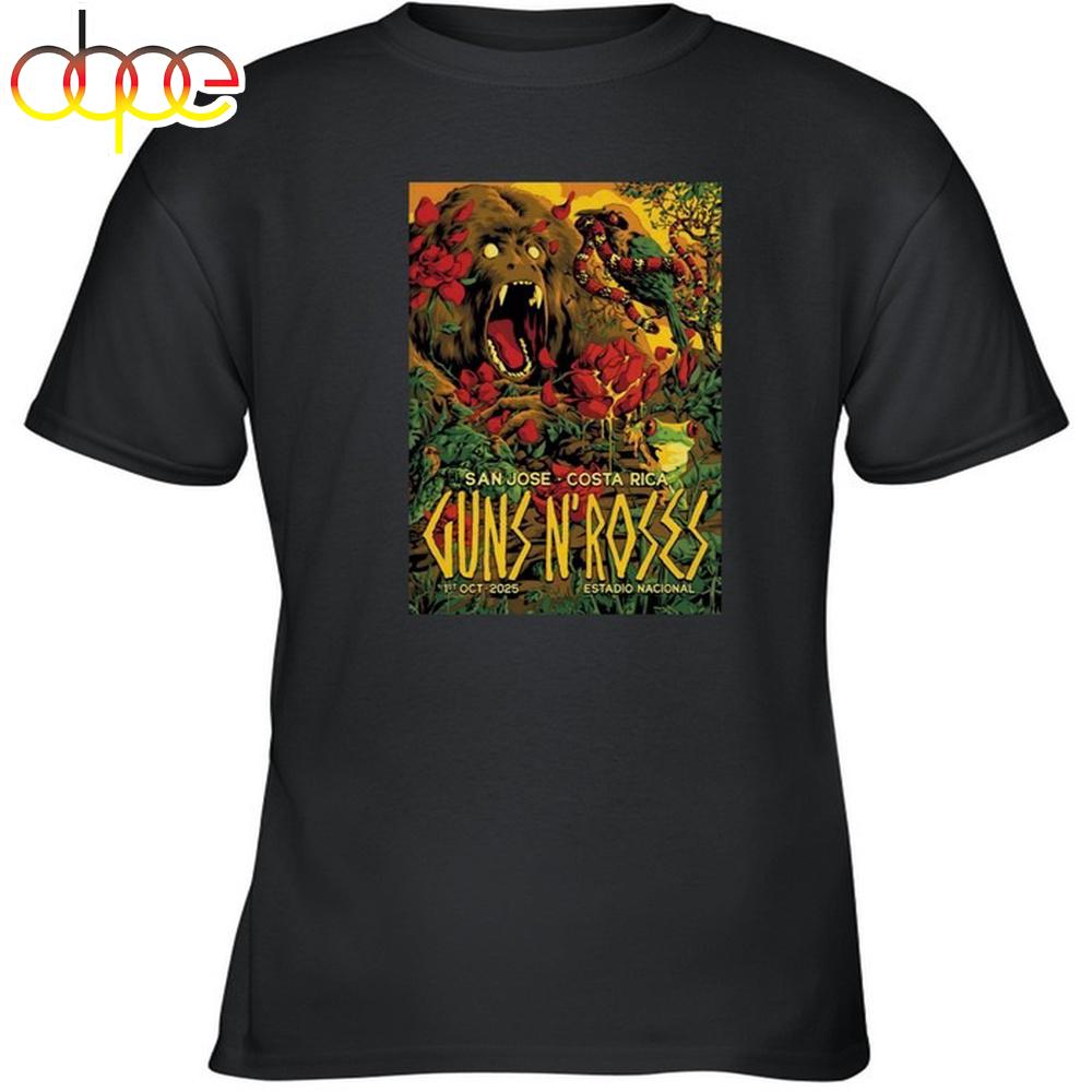 Guns N Roses Show October 1 2025 San Jose, CR Unisex T-Shirt Guns N Roses Show October 1 2025 San Jose, CR Unisex T-Shirt