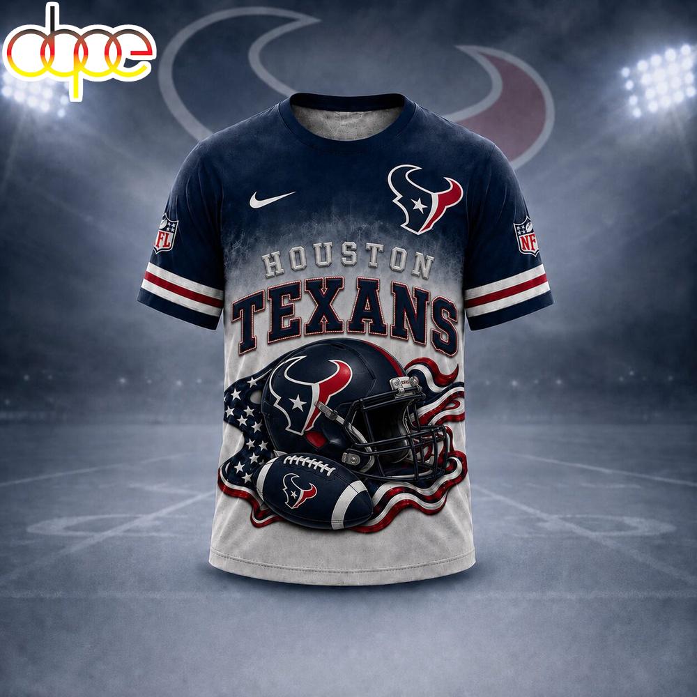Houston Texans NFL Game Day Pride 3D T-Shirt For Fans