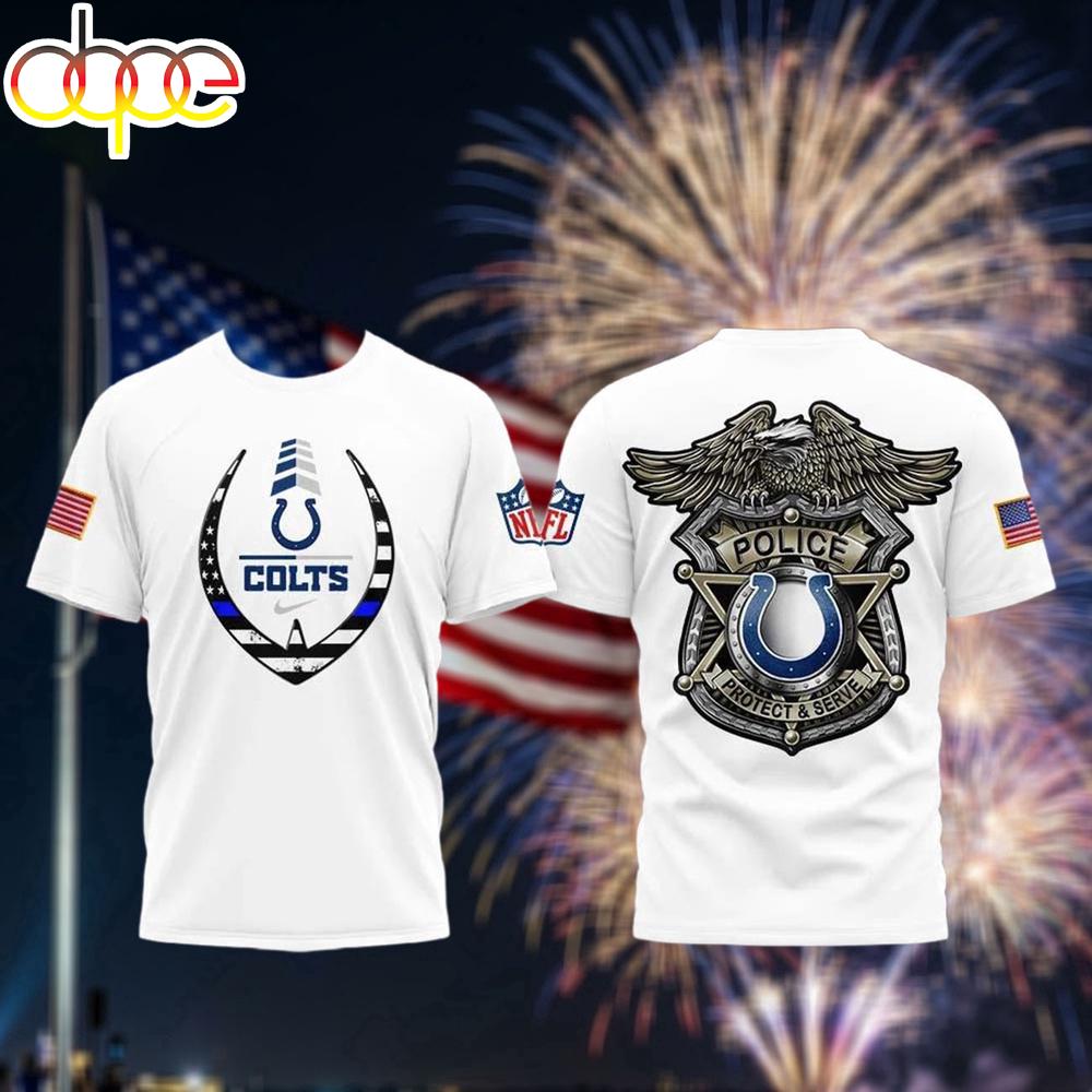Indianapolis Colts Law Enforcement Appreciation Day 3D T-Shirt