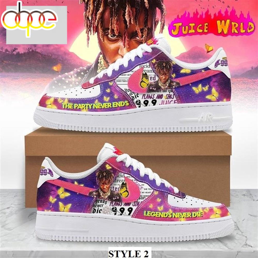 Juice WRLD Music Air Force 1 Shoes For Fans