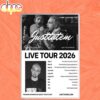 Justin Barona World Tour 2026 Poster Canvas