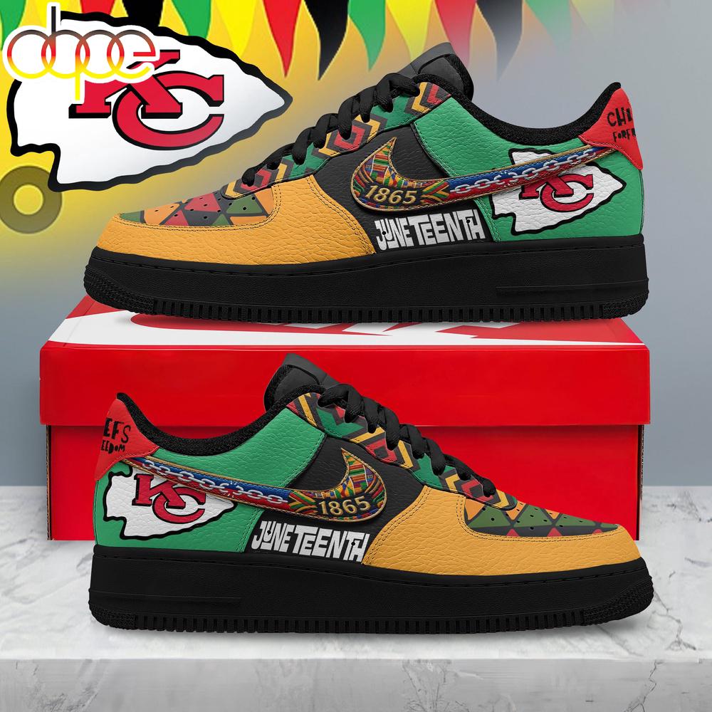 Kansas City Chiefs NFL Juneteenth Air Force 1 Shoes For Fans